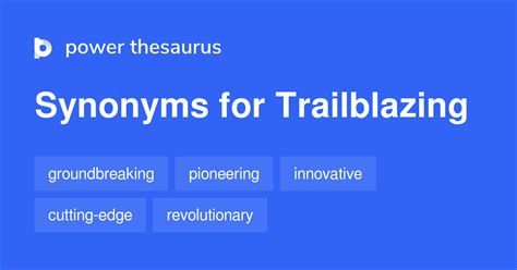 trailblazing synonyms